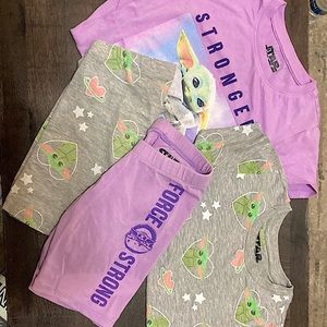 Baby yoda girls set